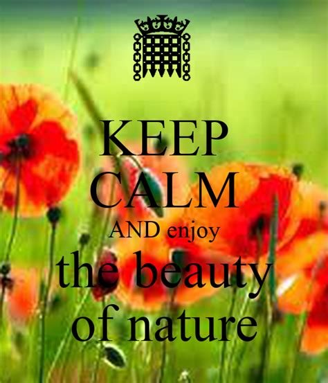 Enjoy the Beauty of Nature